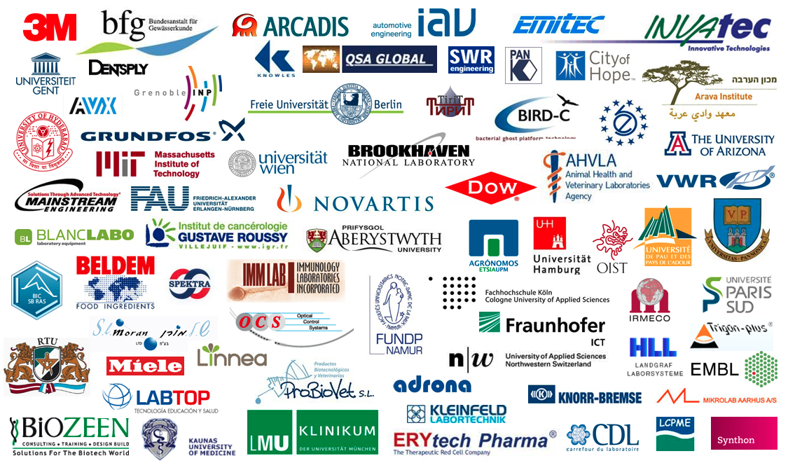 Short selection of LAMBDA Laboratory Instrument's list of customers all over the world